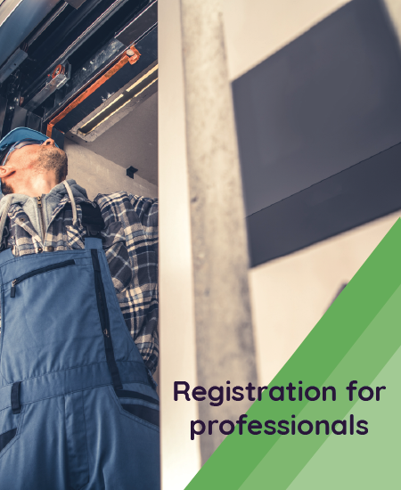 Registration for professionals